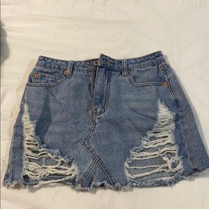 Light Jean Skirt